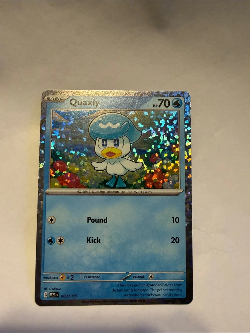 quaxly pokemon card mcdonalds A  POKMON Batalha Suprema McDonald's McLanche Feliz Outubro 2023 #cortes Listed cards may have imperfections. Quaxly (003/015) [McDonald's Promos: 2023